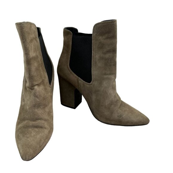 Kristin Cavallari x Chinese Laundry Suede Starlight Green Bootie Women's 9/EU 40 - Picture 2 of 12